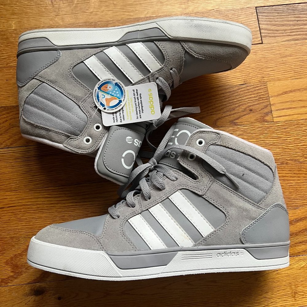 NEW grey adidas NEO Raleigh sneakers size 9.5